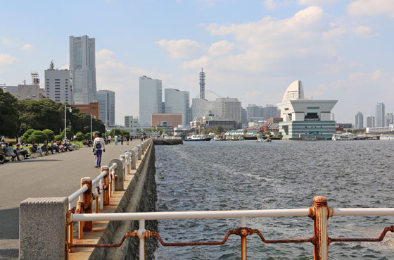 山下公園から港の風景