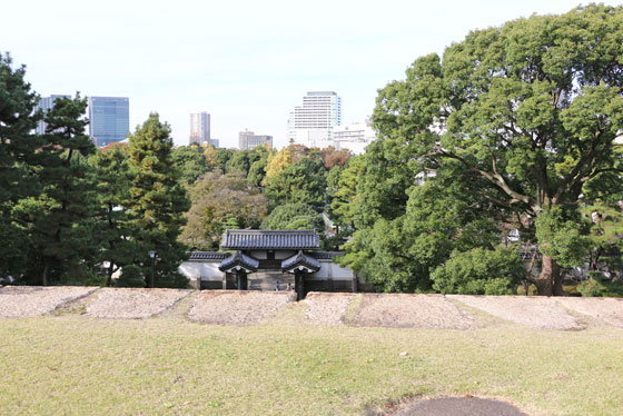 皇居　本丸近くからの風景