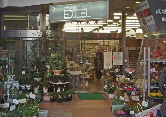 駅前の園芸店